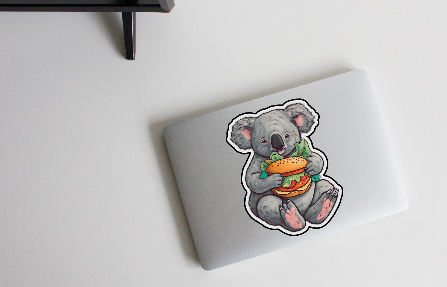 Koala Cravings: A Treat with Juicy Hamburgers