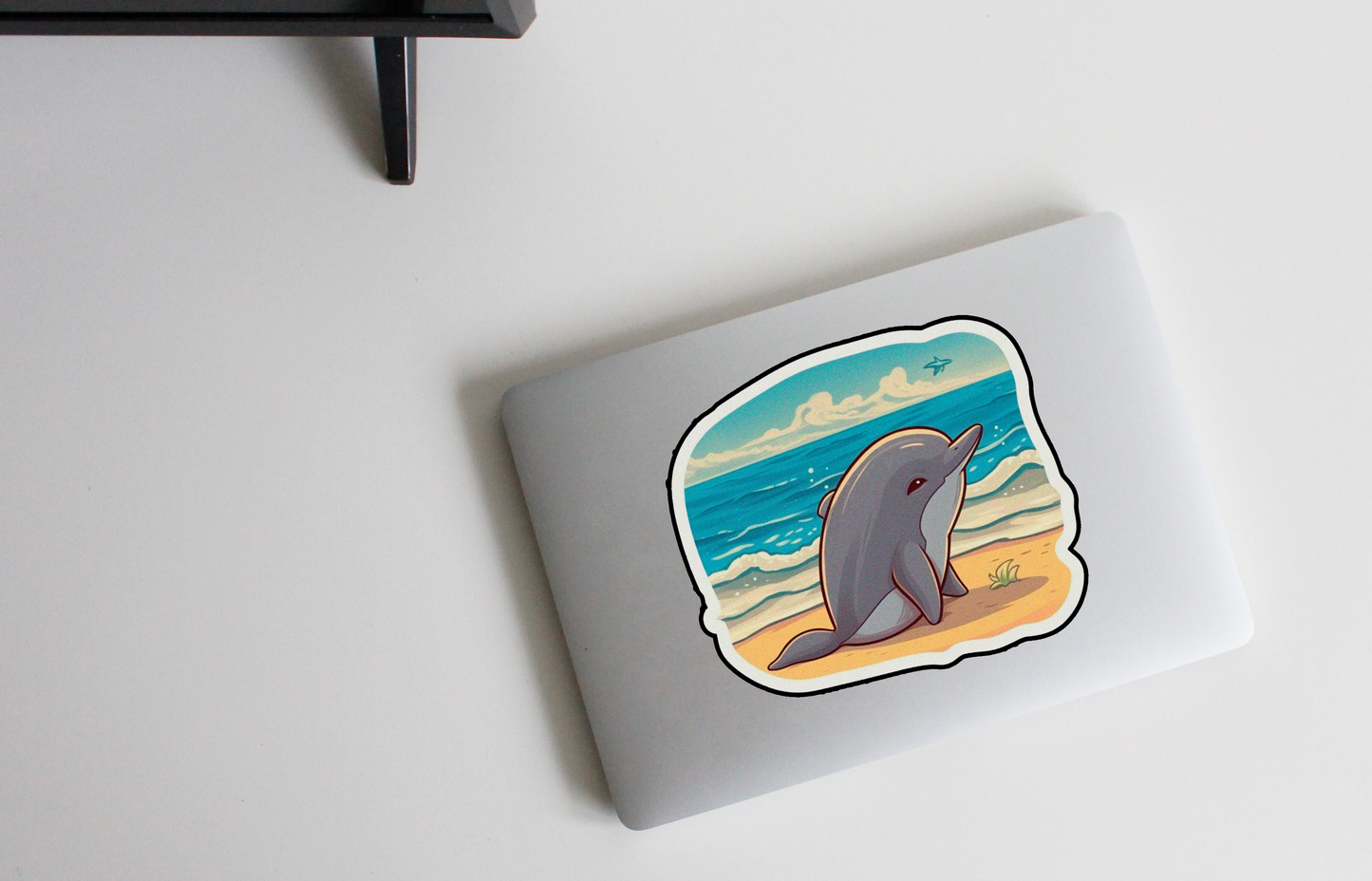 Enrich your world with our 'Dolphin Delight' sticker | Bring a spark of playfulness and tropical joy into your life!