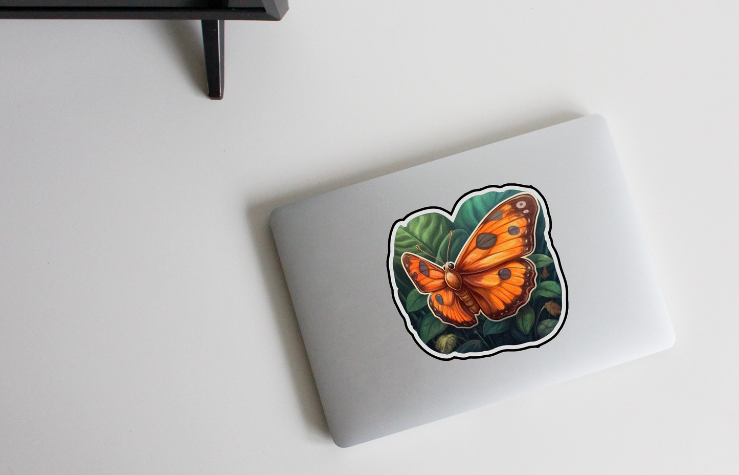 Enchant your world with our 'Amazonian Flight' sticker | A lush combination of flying butterfly beauty and exotic design!