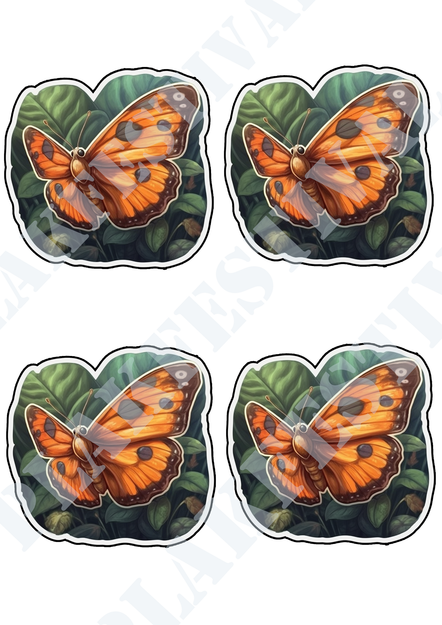 Enchant your world with our 'Amazonian Flight' sticker | A lush combination of flying butterfly beauty and exotic design!