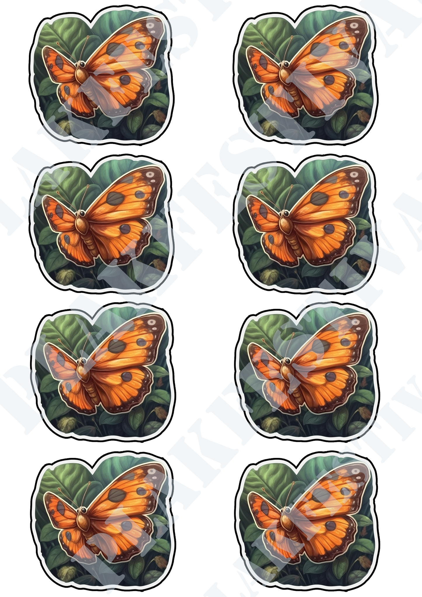 Enchant your world with our 'Amazonian Flight' sticker | A lush combination of flying butterfly beauty and exotic design!