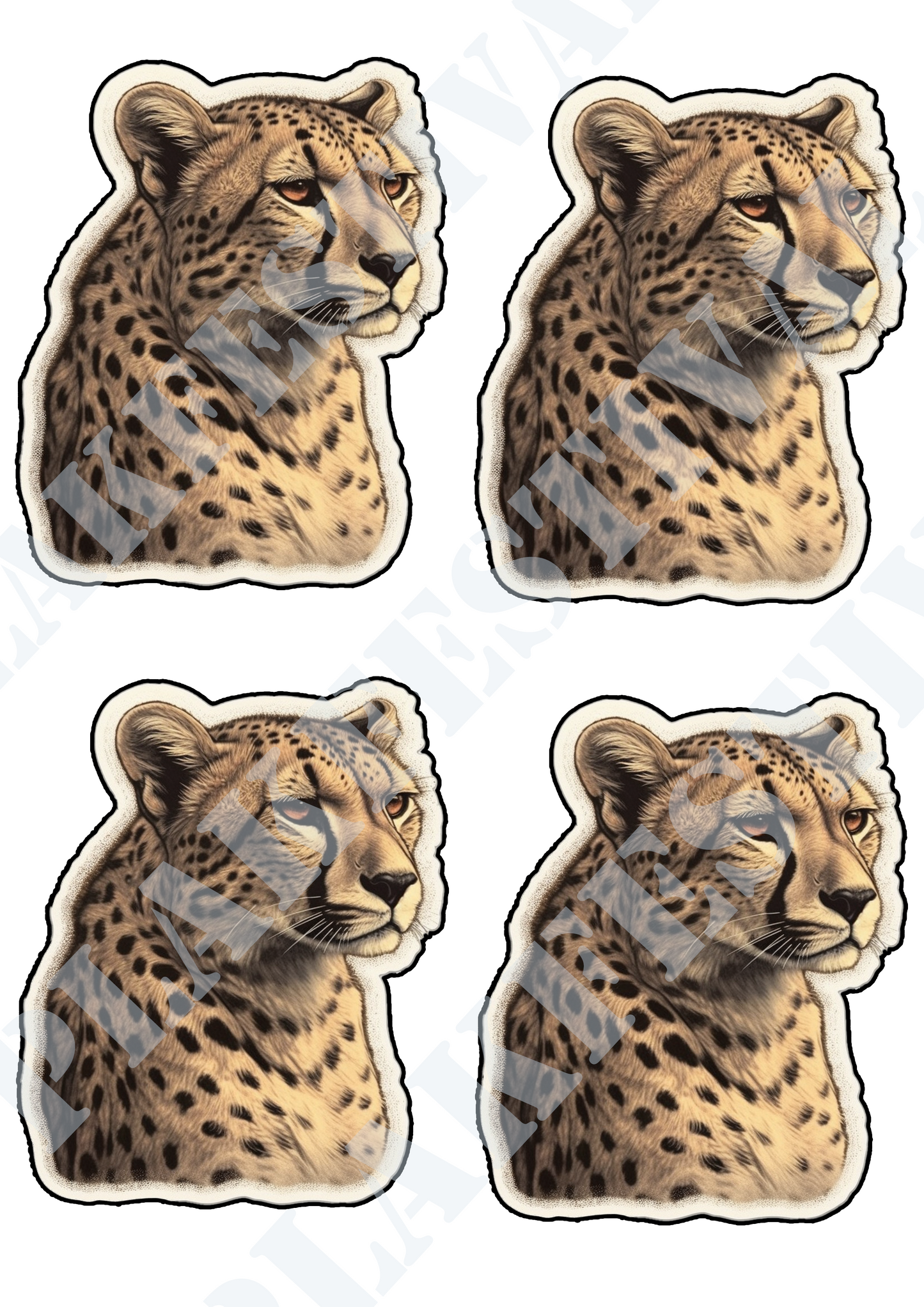 Maak een statement met onze 'Cheetah's Pride' sticker | Een fusie van kracht en stijl voor degenen die hun wildernisgeest willen tonen!