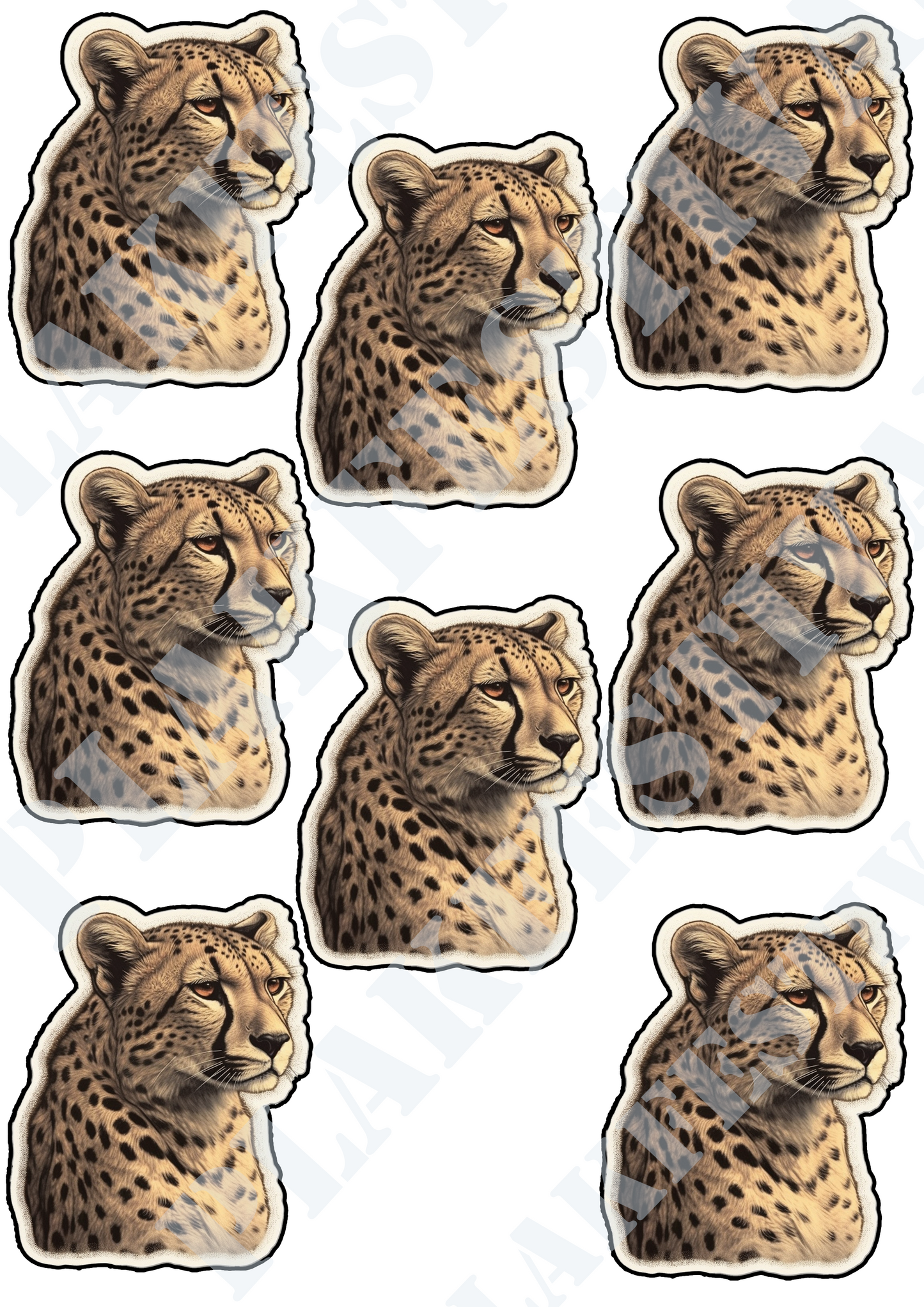 Maak een statement met onze 'Cheetah's Pride' sticker | Een fusie van kracht en stijl voor degenen die hun wildernisgeest willen tonen!