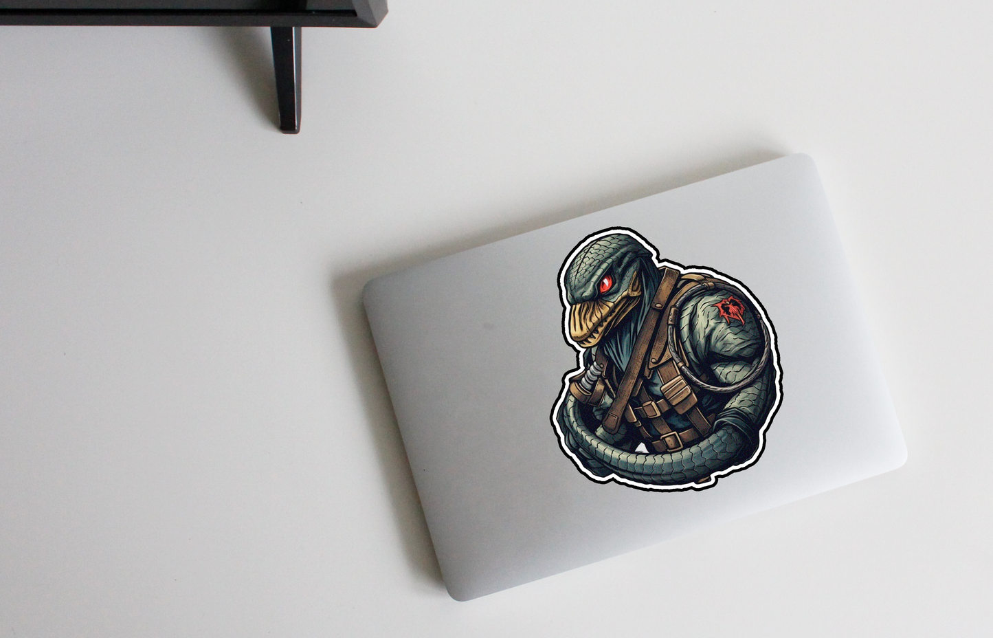 Enter the battlefield with our 'Savage Salamander' Sticker | A Fearless Salamander Ready for Battle!