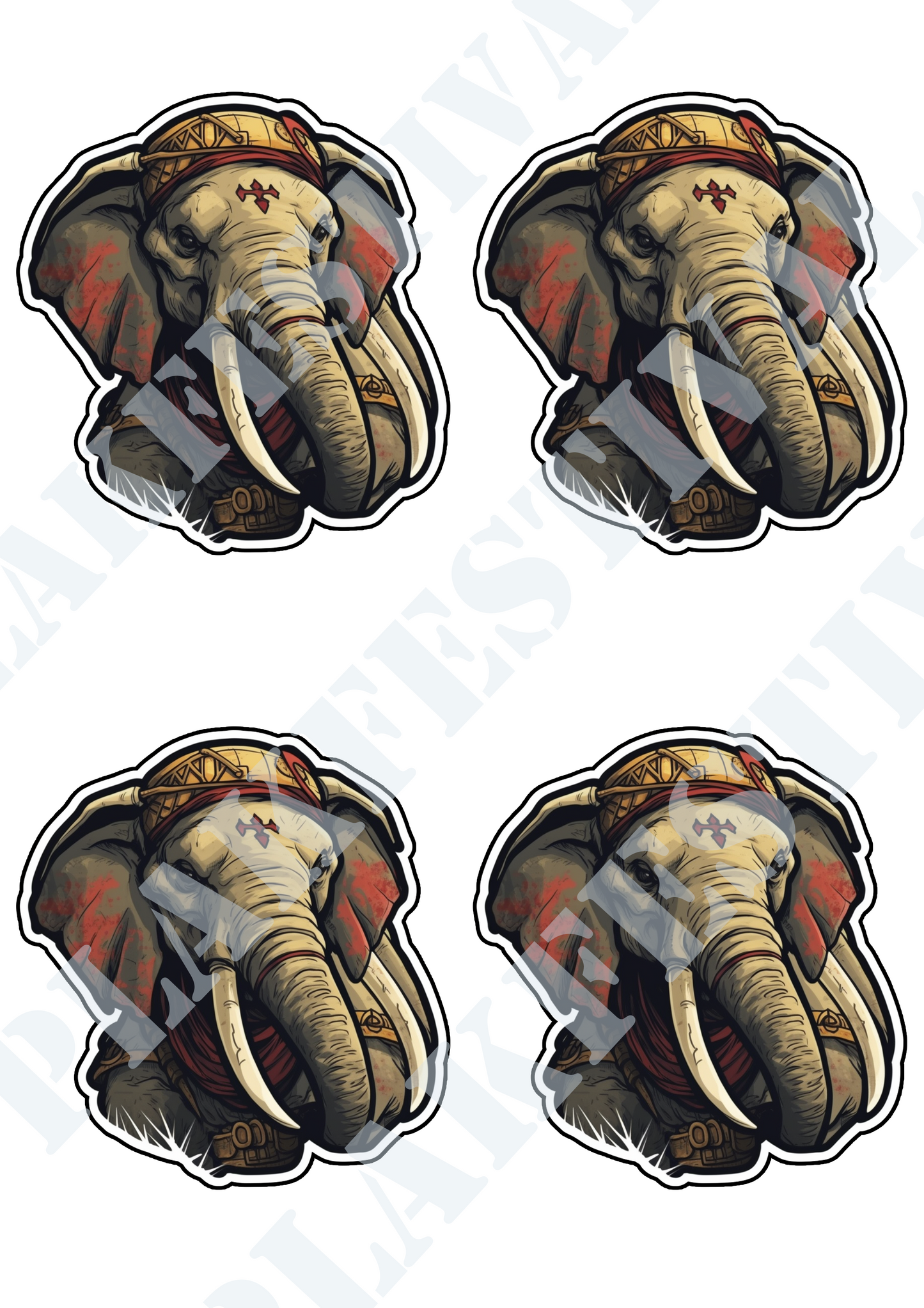 Enrich your world with our 'Majestic Elephant' sticker | A majestic elephant in all its glory!