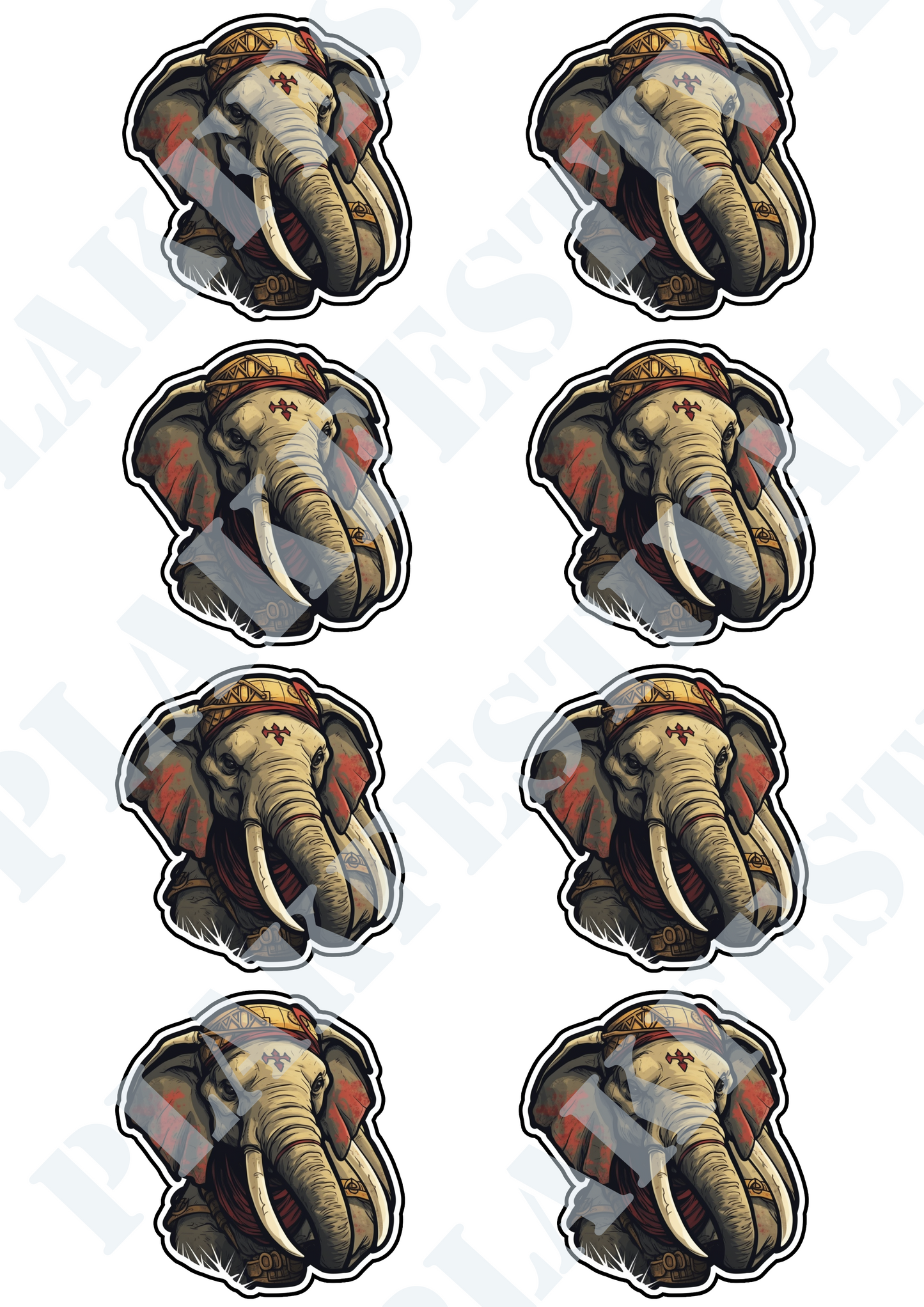 Enrich your world with our 'Majestic Elephant' sticker | A majestic elephant in all its glory!