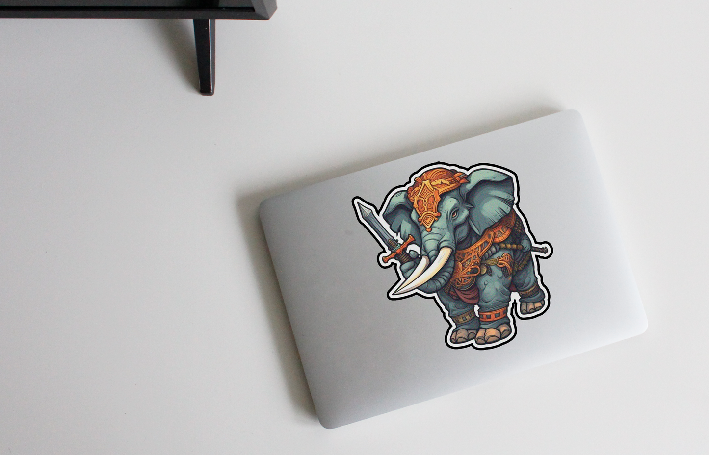 Enter the battlefield with our 'Battle Elephant' sticker | Powerful symbol of perseverance and majestic strength! 