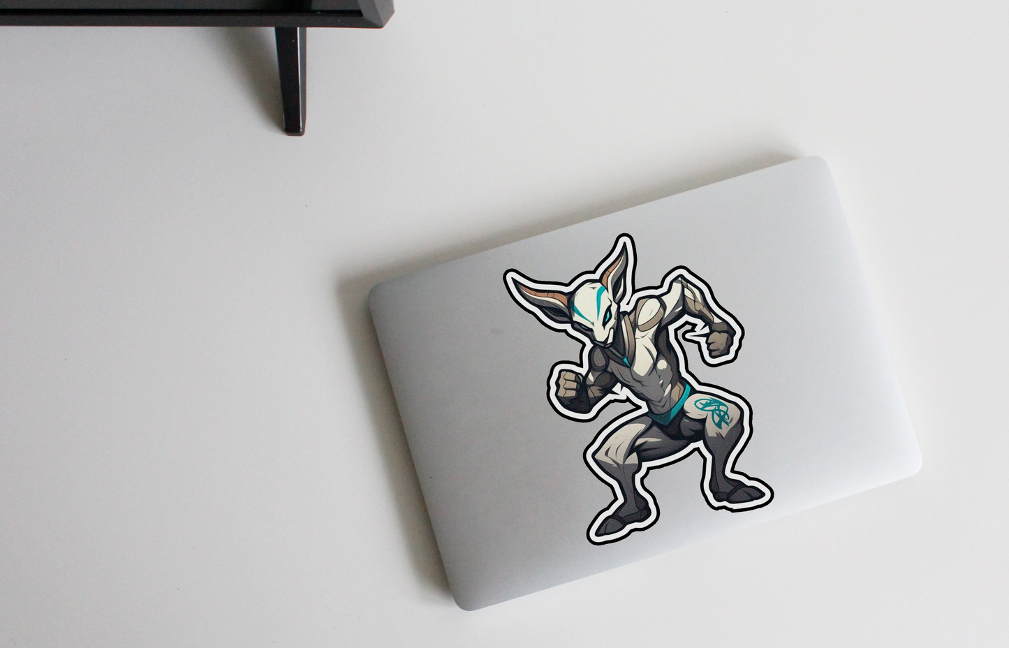 Enter the battle arena with our 'Gazelle Warrior' sticker | A fearless warrior with the speed of a gazelle!