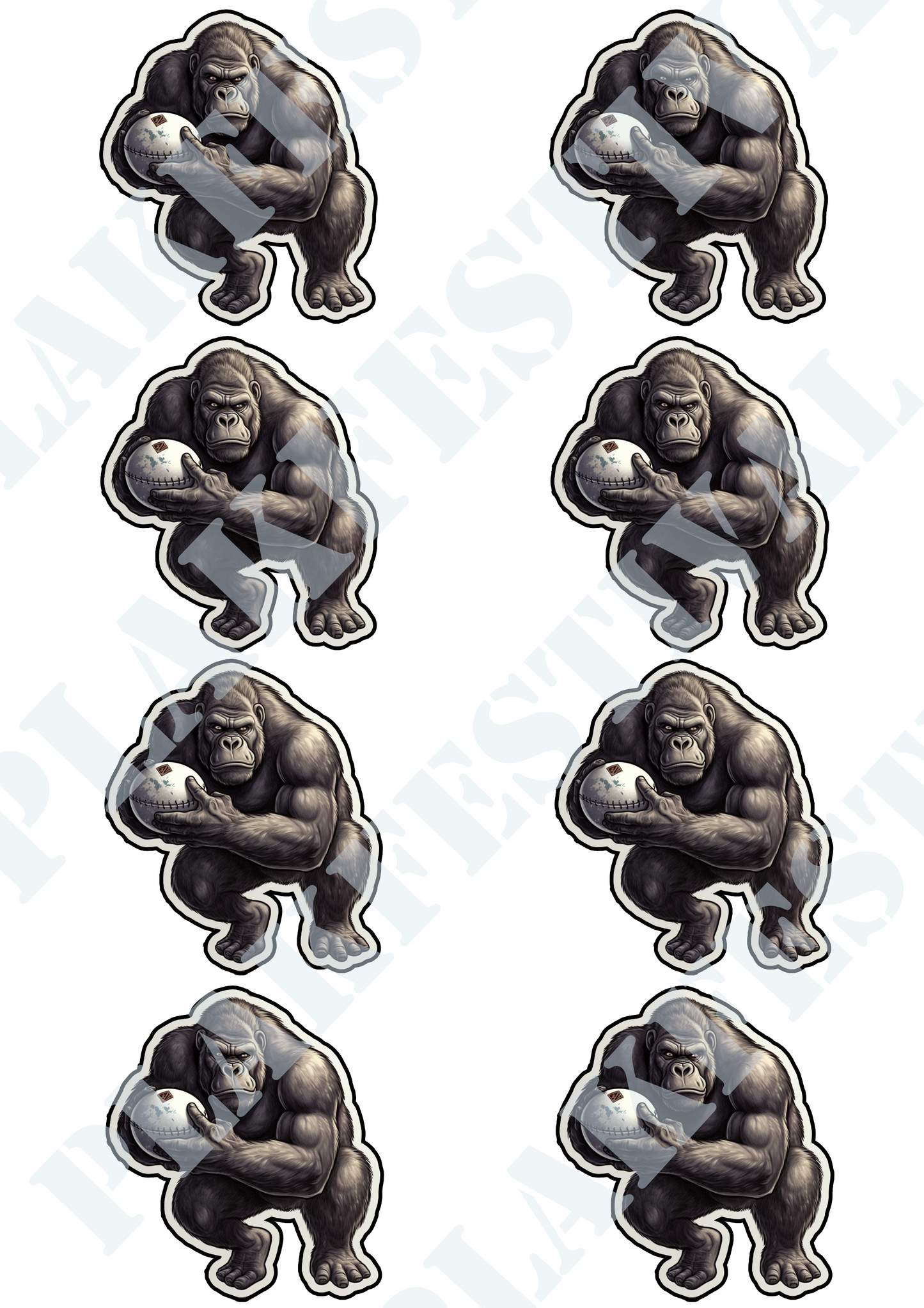 Unleash the indomitable power of our 'Rugby Beast' sticker | Dominate the field with unparalleled willpower!