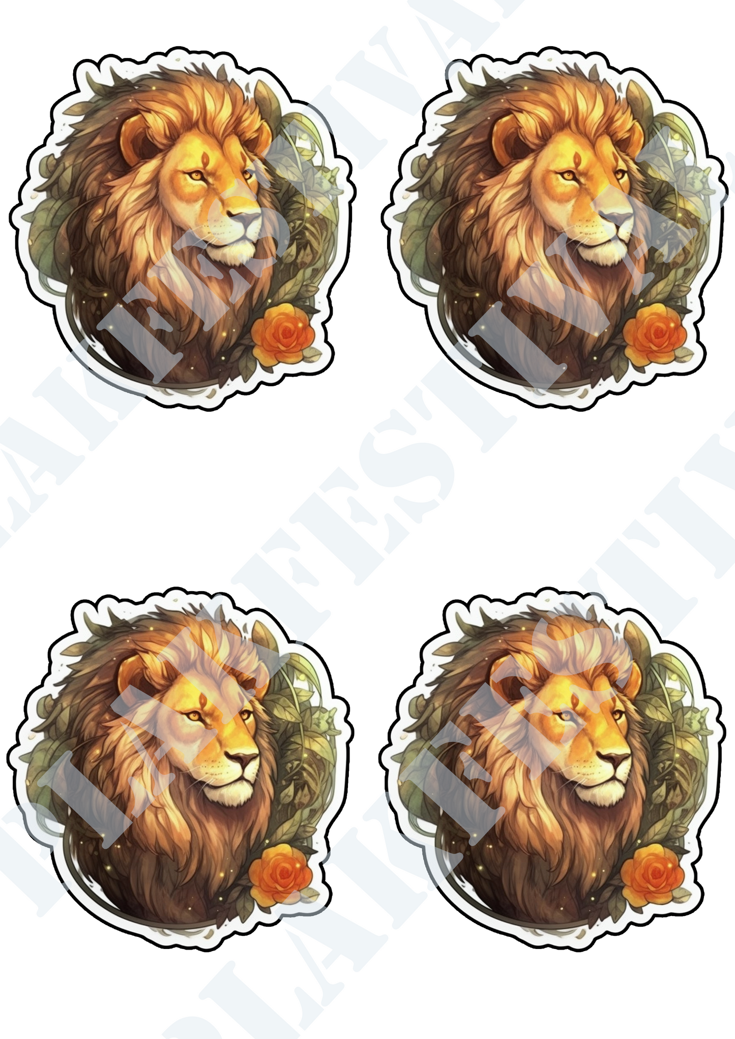 Enrich your World with our 'Wild Beauty' Sticker | A Breathtaking View of the Mighty Lion!