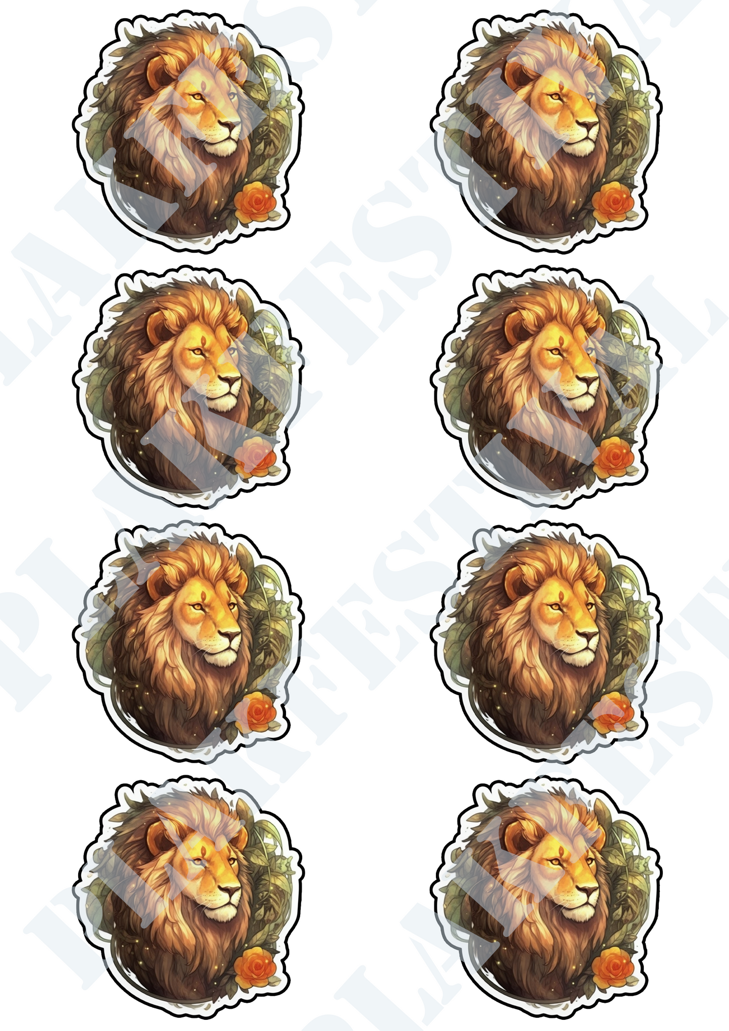 Enrich your World with our 'Wild Beauty' Sticker | A Breathtaking View of the Mighty Lion!